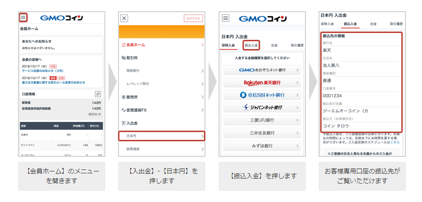 Gmoコインの入金方法や手数料 入金でかかる反映時間を詳しく解説